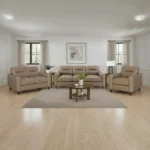 Scotland Three Piece Leather Sofa set By Coaster Furniture - Image 2