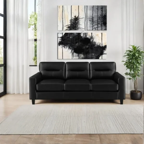 Scotland Three Piece Leather Sofa set By Coaster Furniture - Image 5