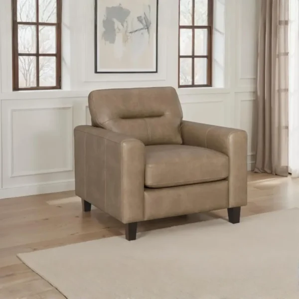 Scotland Faux Leather Chair By Coaster Furniture - Image 2