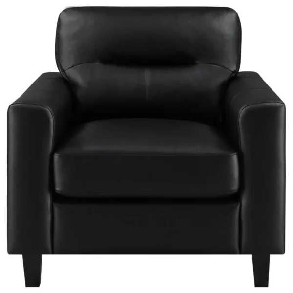 Scotland Faux Leather Chair By Coaster Furniture - Image 3