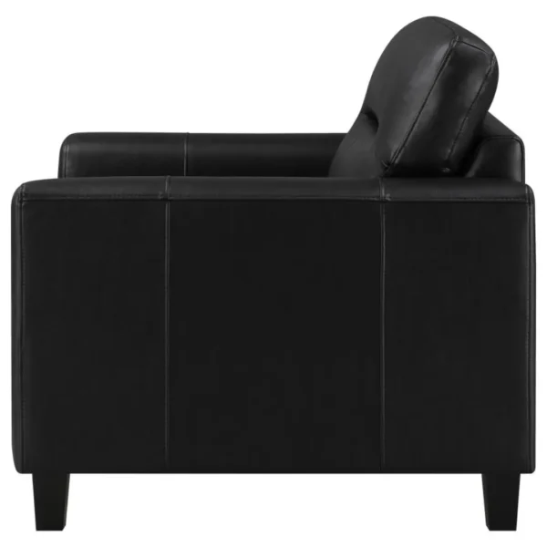 Scotland Faux Leather Chair By Coaster Furniture - Image 5