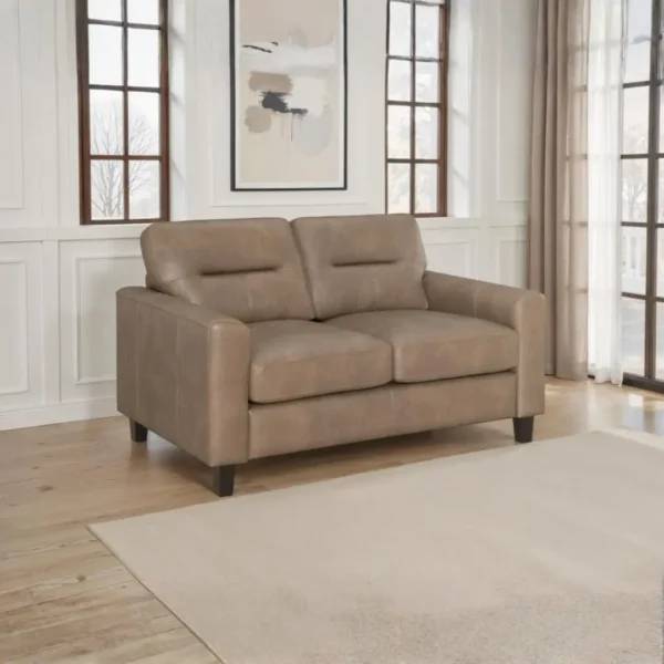 Scotland Faux Leather Loveseat By Coaster Furniture - Image 2