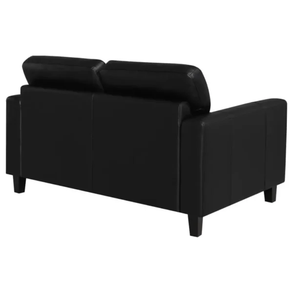 Scotland Faux Leather Loveseat By Coaster Furniture - Image 4