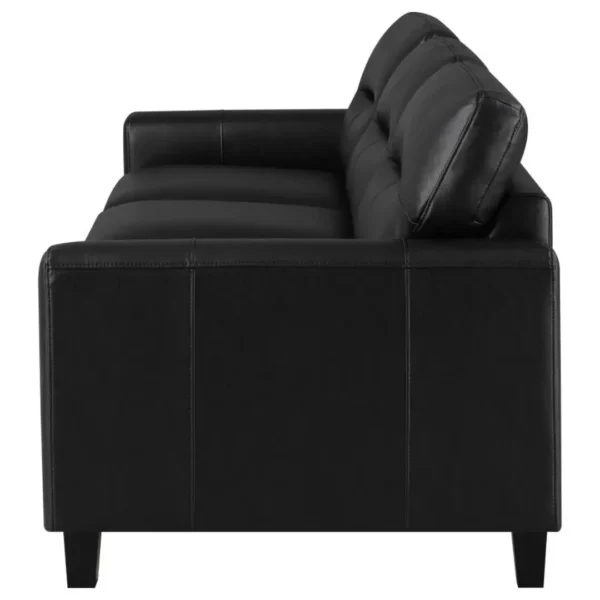 Scotland Faux Leather Sofa By Coaster Furniture - Image 4