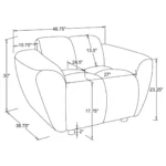 Destino Upholstered Lounge Chair By Coaster Furniture - Image 6
