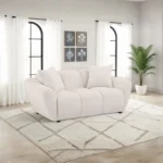 Destino Greige Plush Loveseat By Coaster Furniture