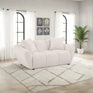 Destino Greige Plush Loveseat By Coaster Furniture