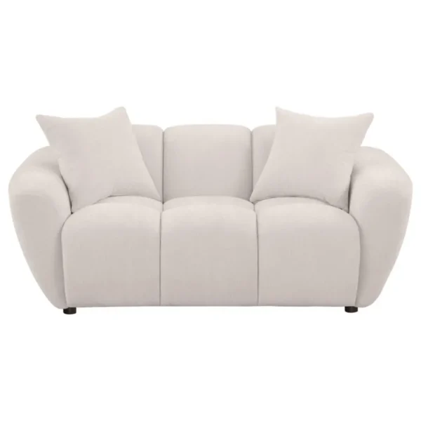 Destino Greige Plush Loveseat By Coaster Furniture - Image 3