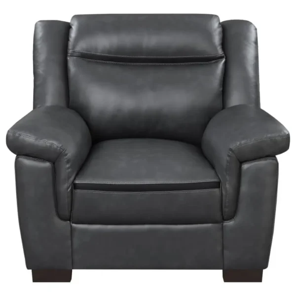 Arabella 3-Piece Gray Living Room Sofa Set By Coaster Furniture - Image 2