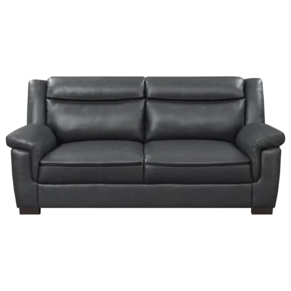 Arabella 3-Piece Gray Living Room Sofa Set By Coaster Furniture - Image 4