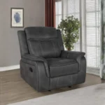 Charcoal Glider Recliner