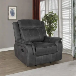 Charcoal Glider Recliner