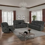 Lawrence Charcoal Glider Recliner By Coaster Furniture - Image 4