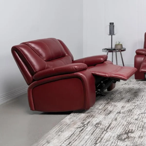 Camila Leather Glider Recliner Chair By Coaster Furniture - Image 2