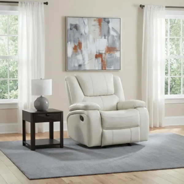 Camila Leather Glider Recliner Chair By Coaster Furniture - Image 3