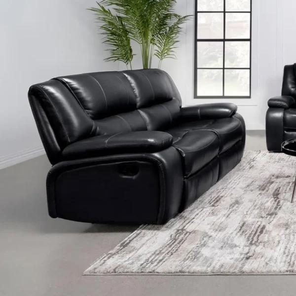 Camila Loveseat Recliner Sofa By Coaster Furniture - Image 4