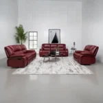 Camila 3 Piece Leather Reclining Sofa Set By Coaster Furniture