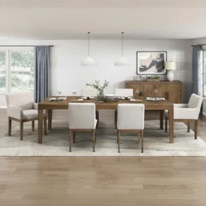 7 Piece Transitional Dining Set