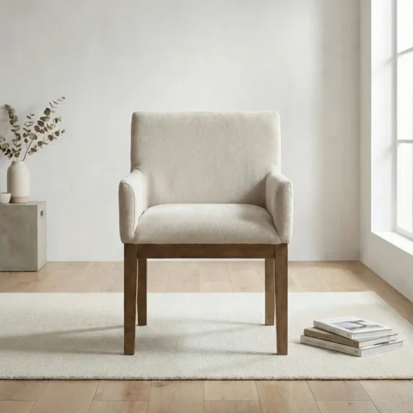 Matisse Upholstered Dining Chair With Arms Set Of 2 By Homelegance - Image 2