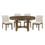 Matisse Round Dining Room Table And Chairs 5PC Set By Homelegance - Image 2