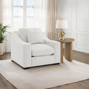 Fabric Upholstered Track Arm Chair