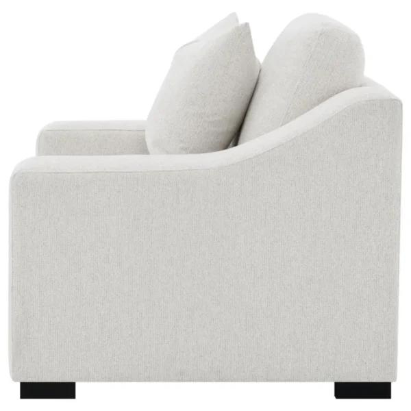 Ashlyn Fabric Upholstered Track Arm Chair Sand By Coaster Furniture - Image 3
