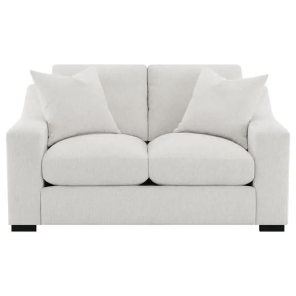 Ashlyn Fabric Upholstered Loveseat Sand By Coaster Furniture - Image 2