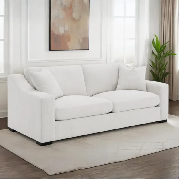 Ashlyn Sand Sofa Set with Pillows By Coaster Furniture - Image 2