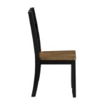 Tyler Transitional 7 Piece brown and black Dining Set By Homelegance - Image 2