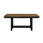 Tyler Transitional 7 Piece brown and black Dining Set By Homelegance - Image 5