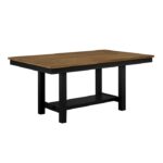 Tyler Transitional 7 Piece brown and black Dining Set By Homelegance - Image 4