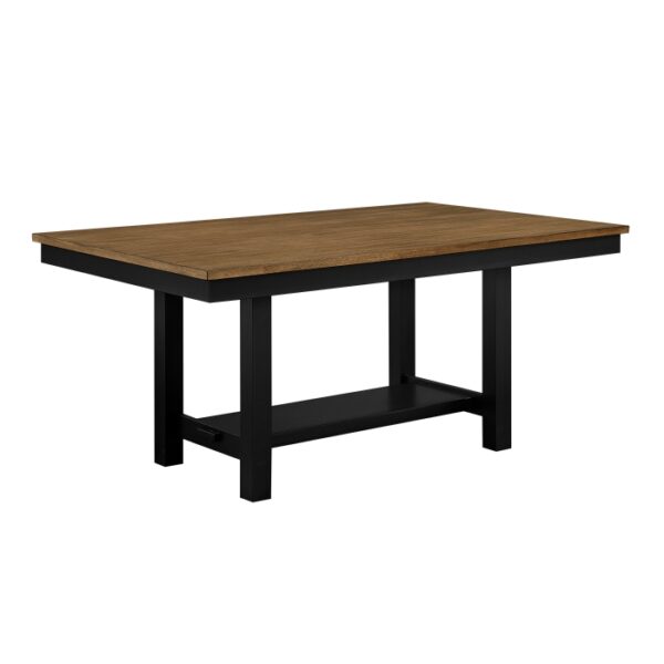 Tyler Transitional 7 Piece brown and black Dining Set By Homelegance - Image 4