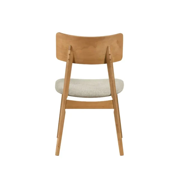 Oak Finish Mid-Century Dining Chair Set Of 2 By Homelegance - Image 2