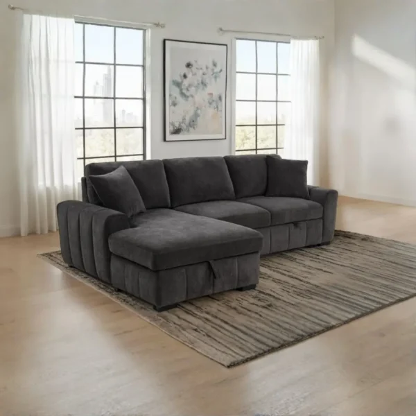 Pastrana Upholstered Sectional Sleeper Sofa By Coaster Furniture - Image 3