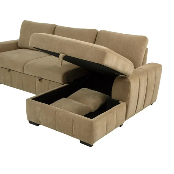 Pastrana Upholstered Sectional Sleeper Sofa By Coaster Furniture - Image 13