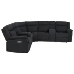 Hagen Sectional Recliner Sofa Steel Grey By Coaster Furniture - Image 3