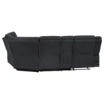 Hagen Sectional Recliner Sofa Steel Grey By Coaster Furniture - Image 5