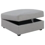 Cambria Gray Storage Ottoman By Coaster Furniture - Image 2