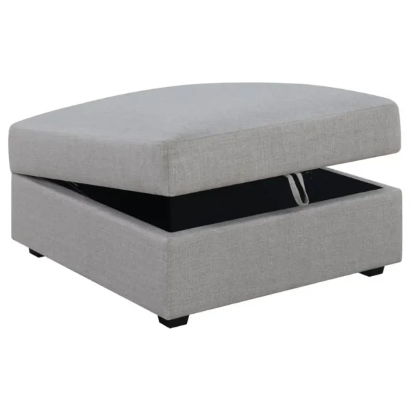 Cambria Gray Storage Ottoman By Coaster Furniture - Image 2