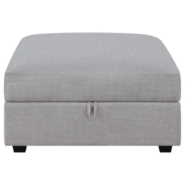 Cambria Gray Storage Ottoman By Coaster Furniture - Image 3