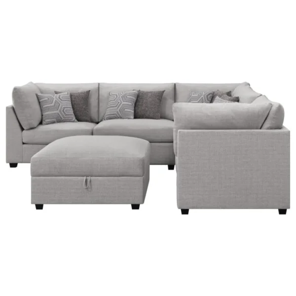 Cambria 6-Piece Grey Sofa Sectional By Coaster Furniture - Image 2