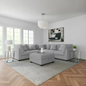 Cambria 6-Piece Grey Sofa Sectional By Coaster Furniture