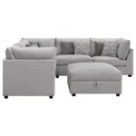 Cambria 6-Piece Grey Sofa Sectional By Coaster Furniture - Image 3
