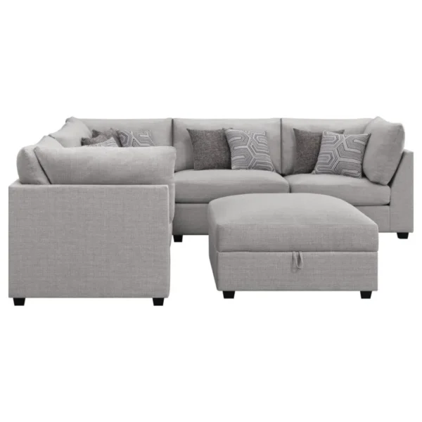 Cambria 6-Piece Grey Sofa Sectional By Coaster Furniture - Image 3