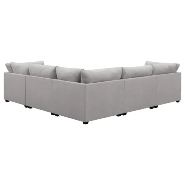 Cambria 6-Piece Grey Sofa Sectional By Coaster Furniture - Image 4