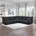 Hewitt Reclining Leather Sectional Sofa By Coaster Furniture