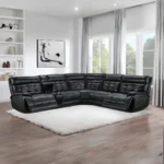 Hewitt Reclining Leather Sectional Sofa By Coaster Furniture - Image 2
