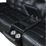 Hewitt Reclining Leather Sectional Sofa By Coaster Furniture - Image 6