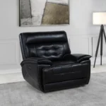 Hewitt Black Dual Power Recliner By Coaster Furniture