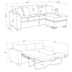 Storey Sleeper Sectional Sofa By Coaster Furniture - Image 13